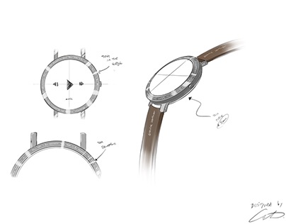 Smartwatch design sketch