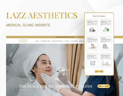 Lazz Aesthetic-Medical Clinic Website