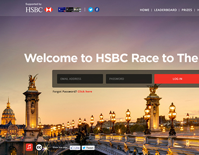 HSBC Race To The World Microsite
