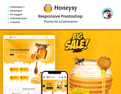 Honeysy - Responsive Prestashop Theme for eCommerce