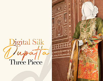 Digital Silk printed dupatta