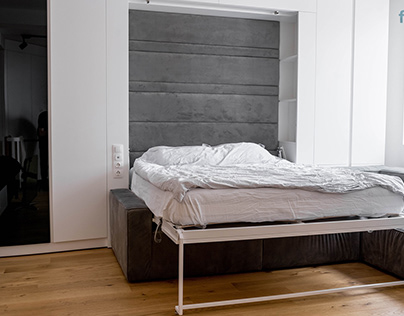Room with wallbed