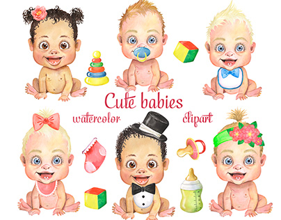 Baby shower clipart. Kids clipart