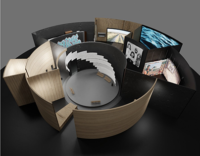 Exhibition design - Radial structure