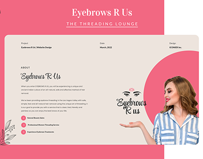 Eyebrows R Us - UI/UX Design