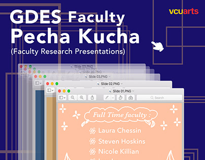 VCUarts GDES faculty Pecha Kucha poster design
