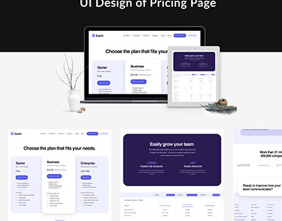 UI Design of Pricing Page