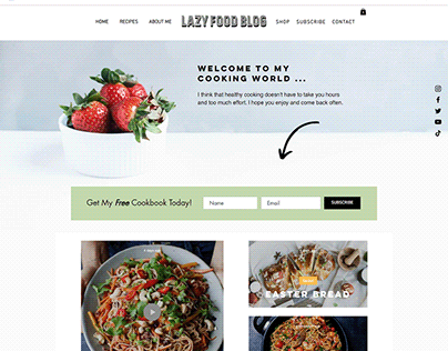 Lazy Blog - Food Blog Template