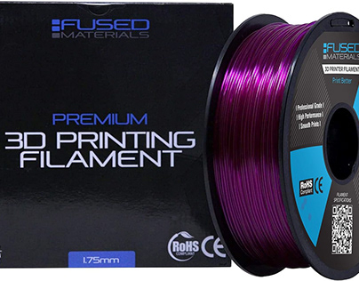 Transparent Purple PETG 3D Printer Filament