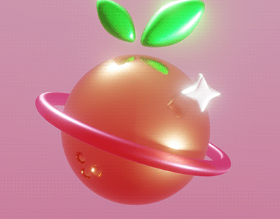 Melty Tangerine - 3D Logo