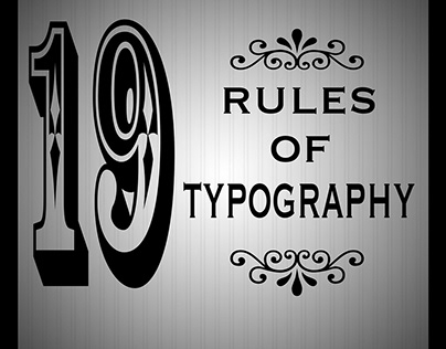 19 rules of typography