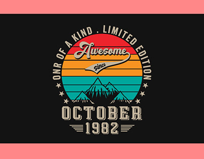Onr of a kind limited edition awesome since october svg
