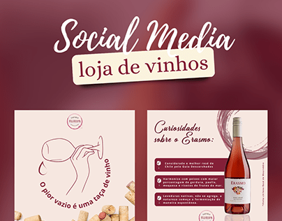 Social media - loja de vinhos