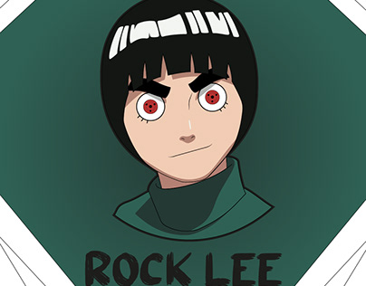 Rock Lee com Sharingan Ilustração