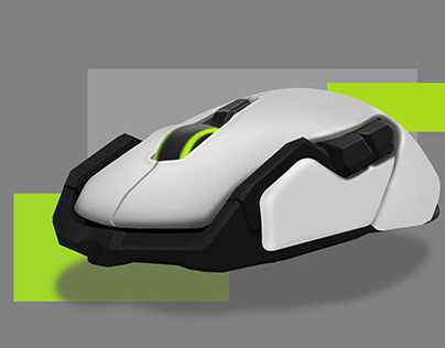 Digital Rendering (Gaming Mouse)