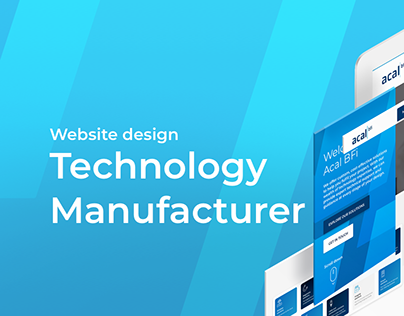 Technology manufacturer website design