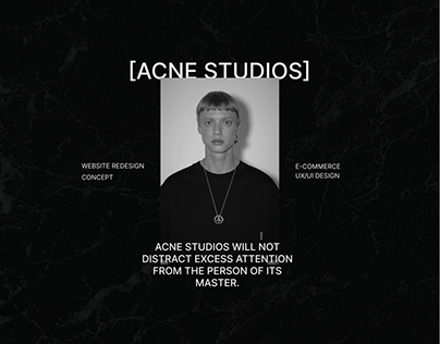 Acne Studios | E-commerce redesign