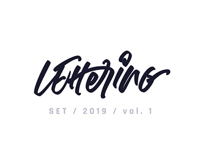 Lettering Set 2019 vol. 1