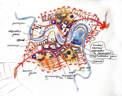 SCKETCH OF RESIDENTIAL DISTRICT