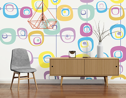 Mid-Century Wall Murals by PIXERS