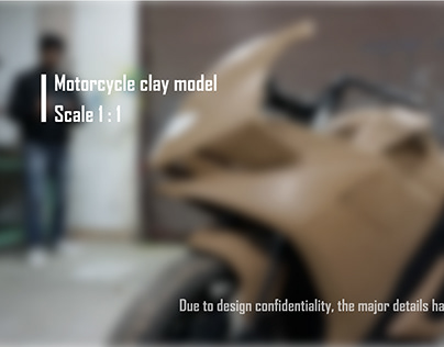 Motorcycle clay model