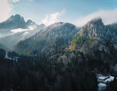 Austrian Mountains droneshot