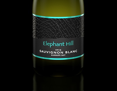 Elephant Hill - 3D rendered wine bottle