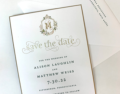 Foil, Thermography, Digital Save the Date
