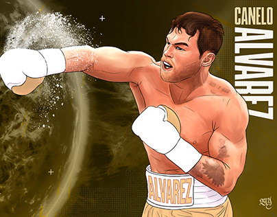 Boxing illustration- Canelo Alvarez fan art