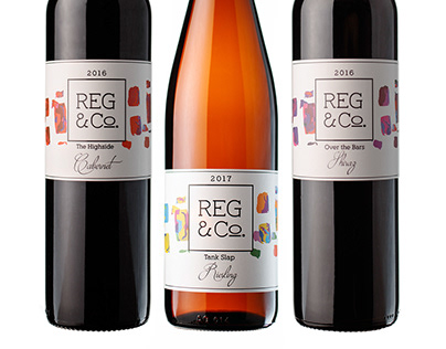 Wine Label Design for Reg&Co, Clare Valley