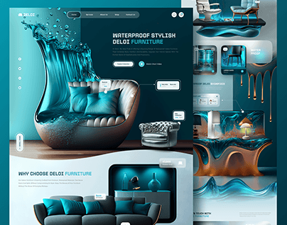 Deloi - Furniture landing page, UIUX, web design