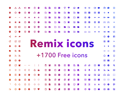 Remix icons Free download