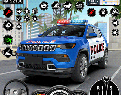 Police Prado Car Parking Game