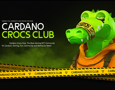 Cardano Crocs Club. NFT Web Design
