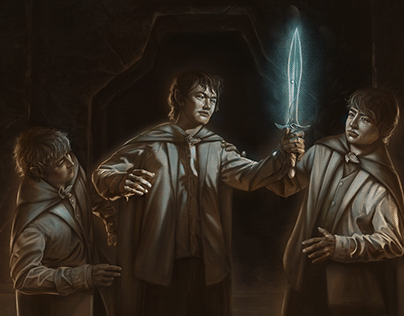 Frodo in Moria - The Lord of the Rings Fanart