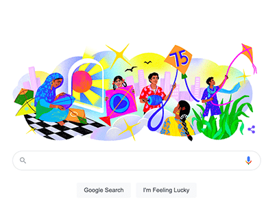 Google Doodle for India’s 75th Independence Day