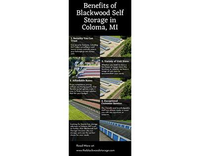 Benefits of Blackwood Self Storage in Coloma, MI