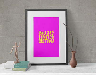 Motivational poster You are a limited edition