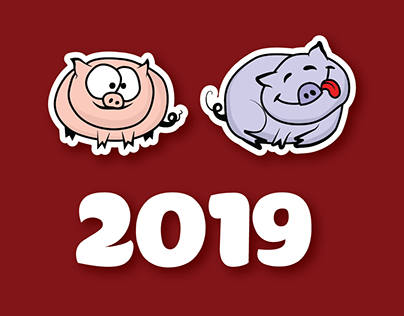 Piggy Stickers 2019