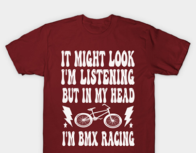 T_shirt design of BMX