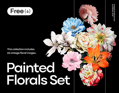 Free 65 Painted Florals
