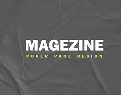 magezine cover page design
