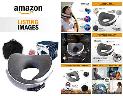 Amazon Listing Images- Comfortable travel pillow