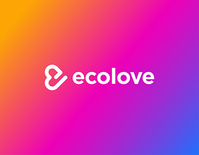 Letter E + Love icon Logo design