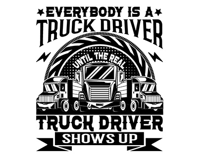 Truck Driver T-shirt Design