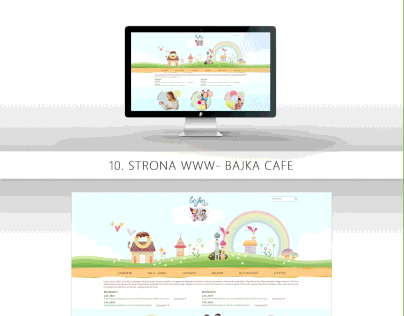 LAYOUT STRONY WWW- firma Bajka Cafe