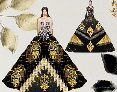 FASHION COLLAGE (Baroque inspired)