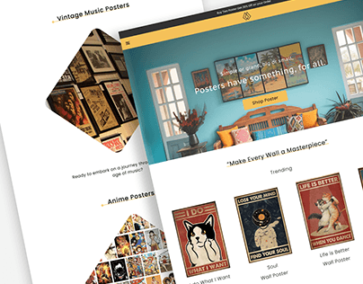Project thumbnail - Poster Ecommerce Web Home Page