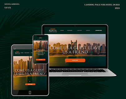 Landing page for Hotel