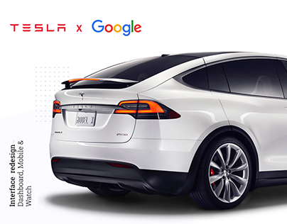 Tesla Model X & Google Dashboard Concept